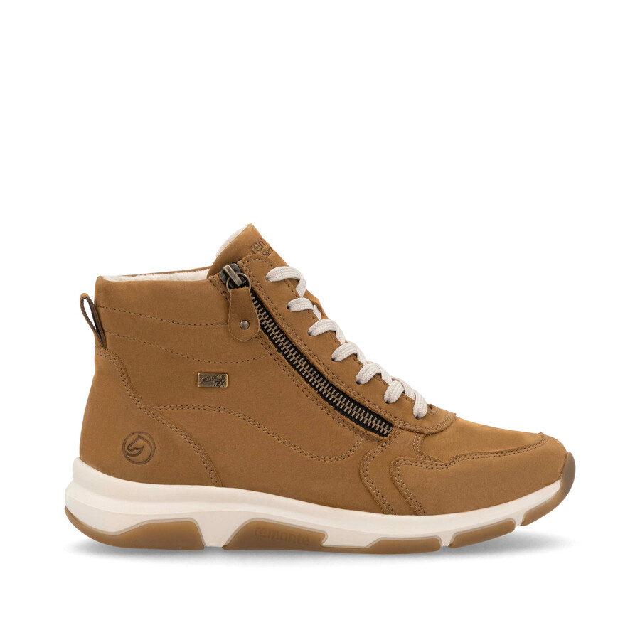 bottes marron à fermeture éclair pour femmes remonte d1s71-22