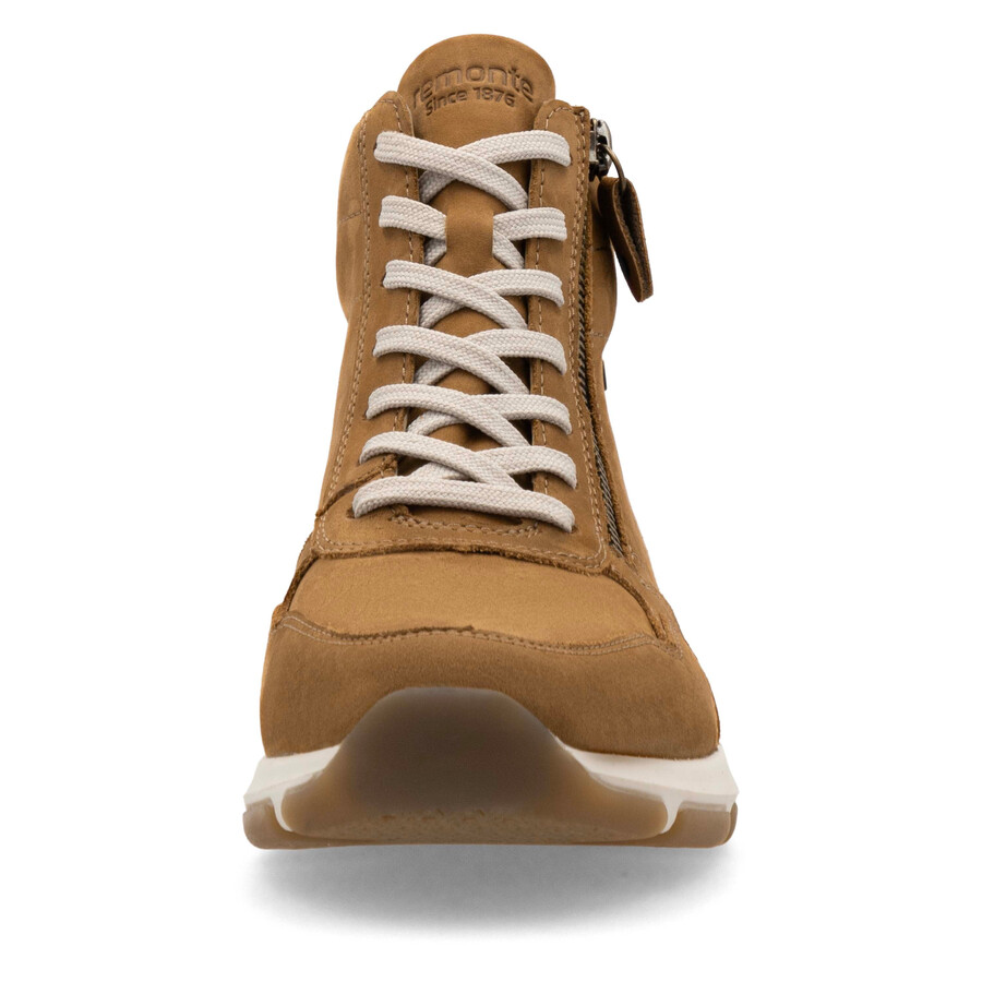bottes marron à fermeture éclair pour femmes remonte d1s71-22