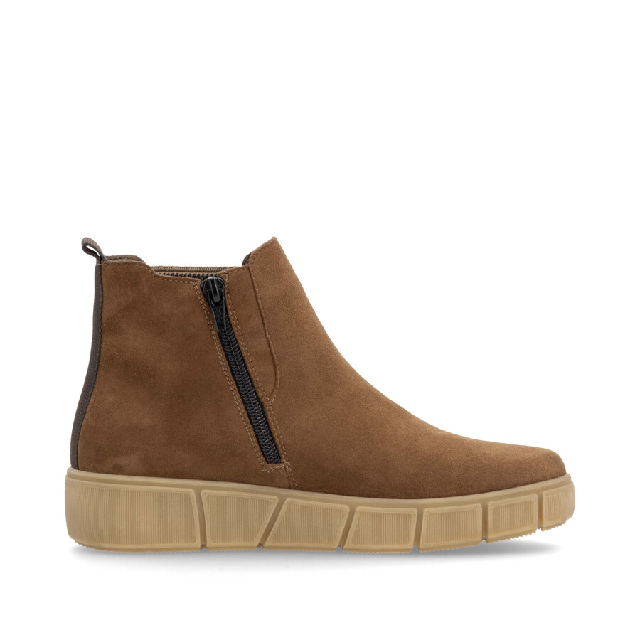bottes marron à fermeture éclair pour femmes remonte d1t71-24