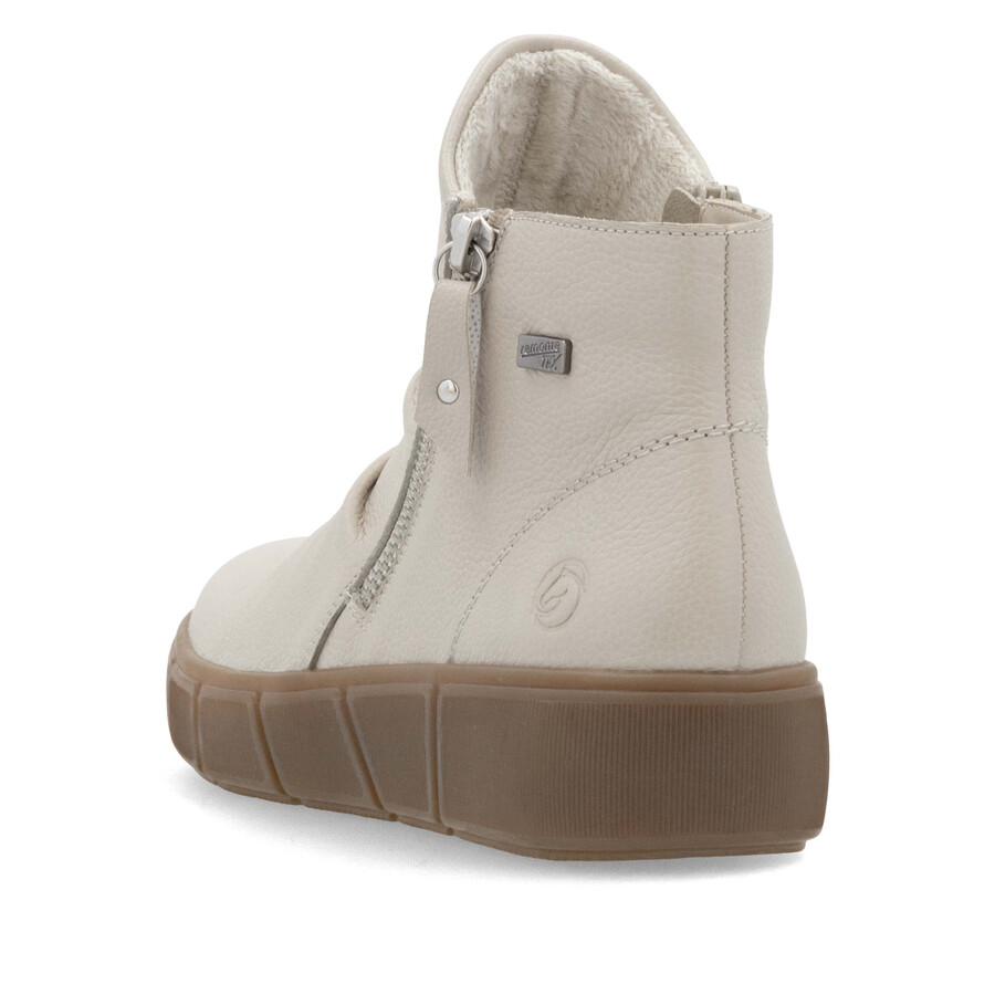 bottes beiges zippées pour femmes remonte d1t73-60