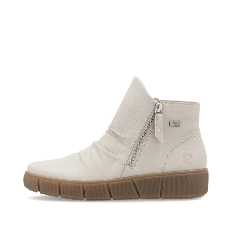 bottes beiges zippées pour femmes remonte d1t73-60