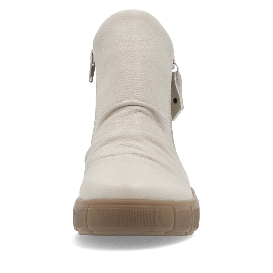 bottes beiges zippées pour femmes remonte d1t73-60