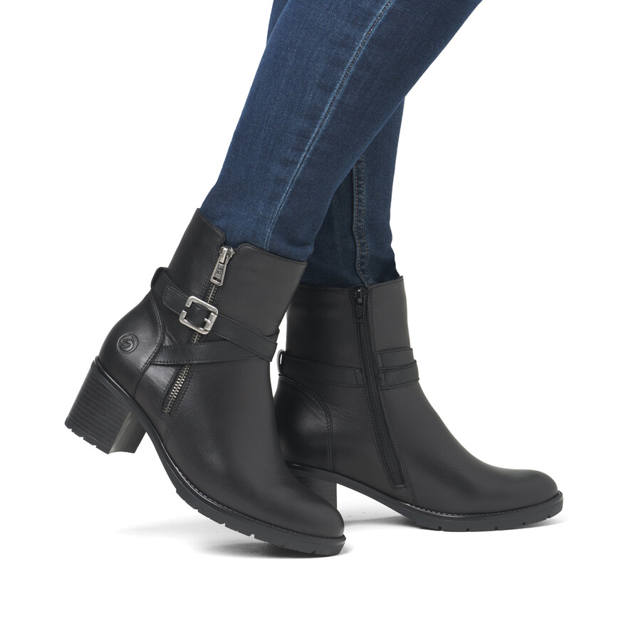 bottes noires à fermeture éclair pour femmes remonte d2a72-00