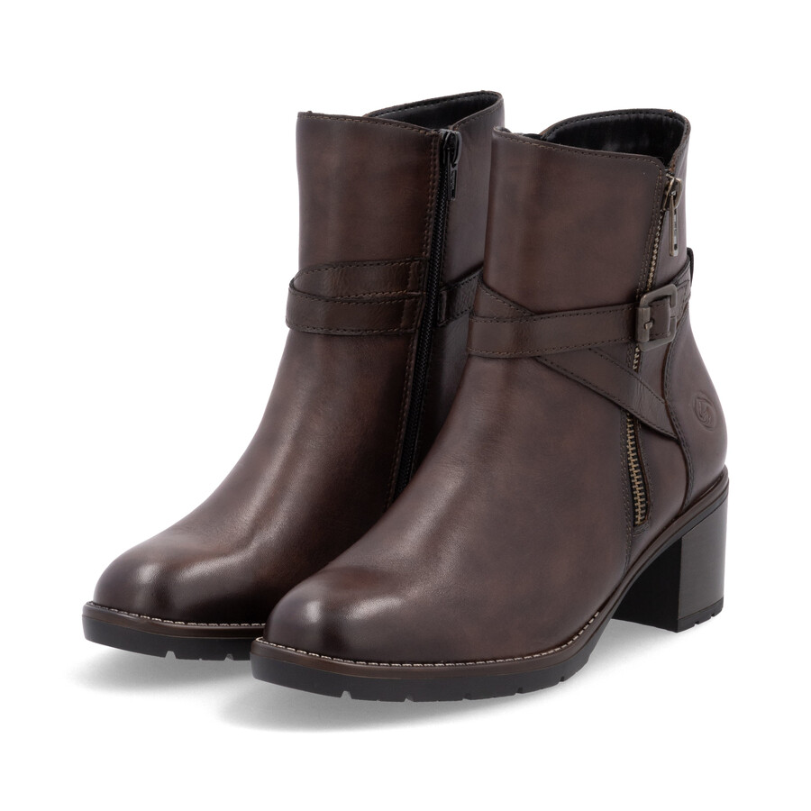 bottes marron à fermeture éclair pour femmes remonte d2a72-25