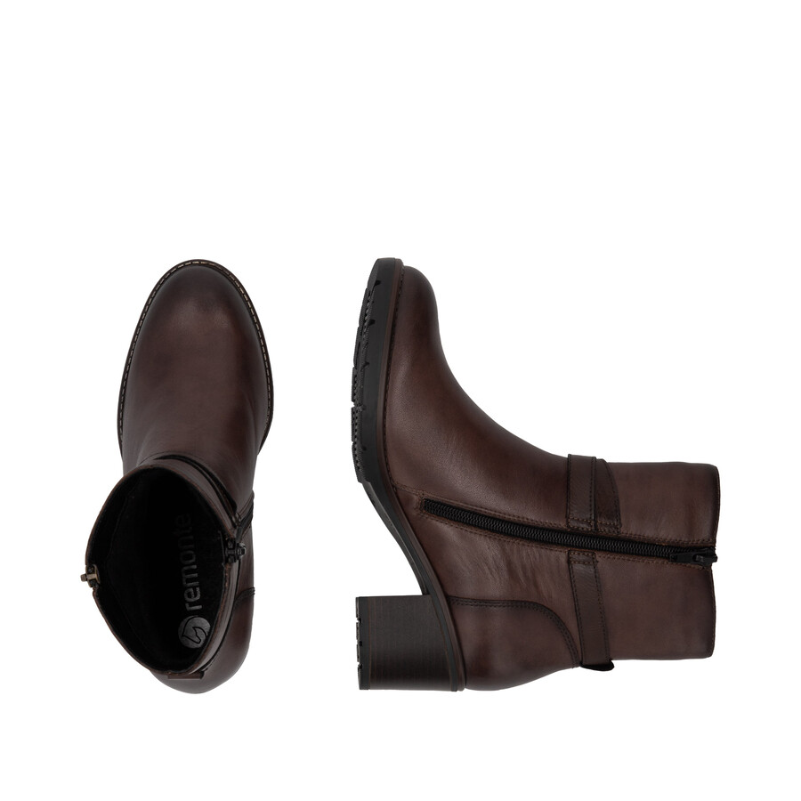 bottes marron à fermeture éclair pour femmes remonte d2a72-25