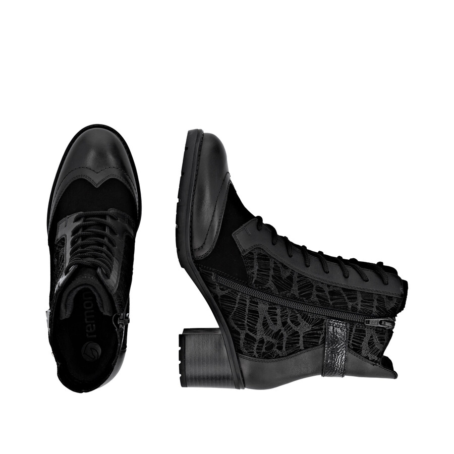 bottes noires à fermeture éclair pour femmes remonte d2a77-02