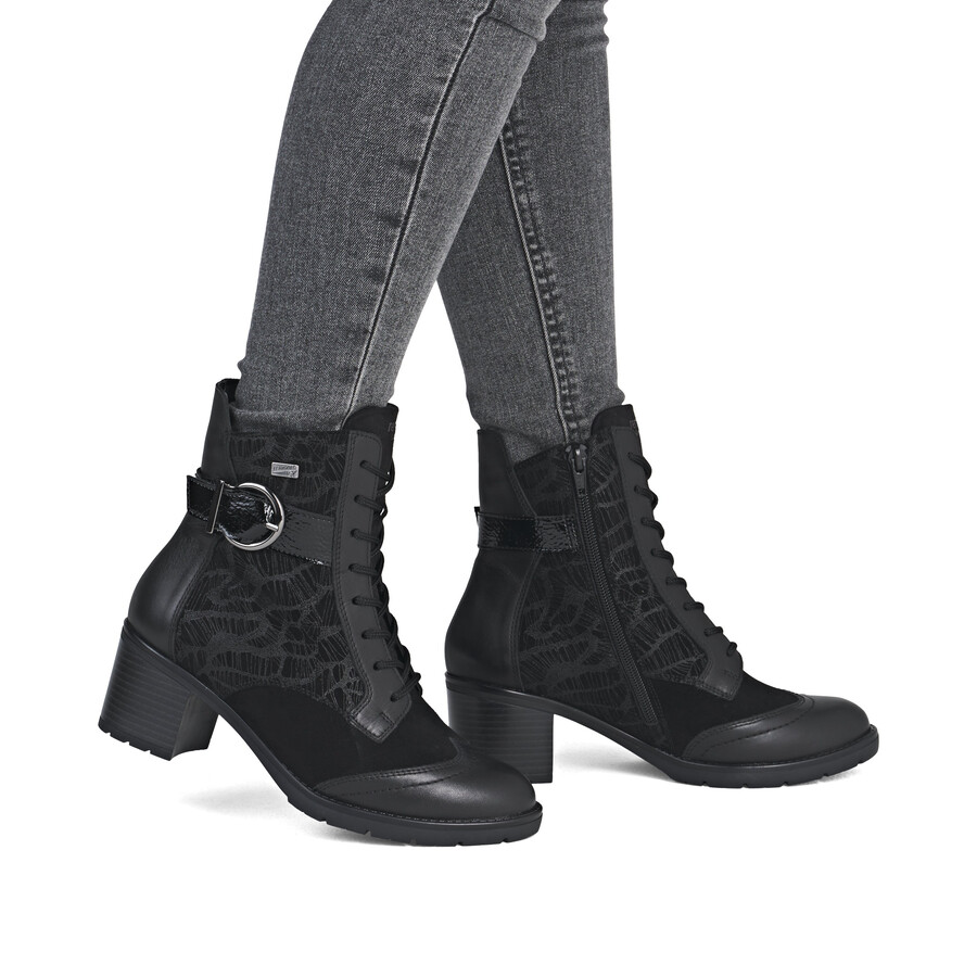 bottes noires à fermeture éclair pour femmes remonte d2a77-02