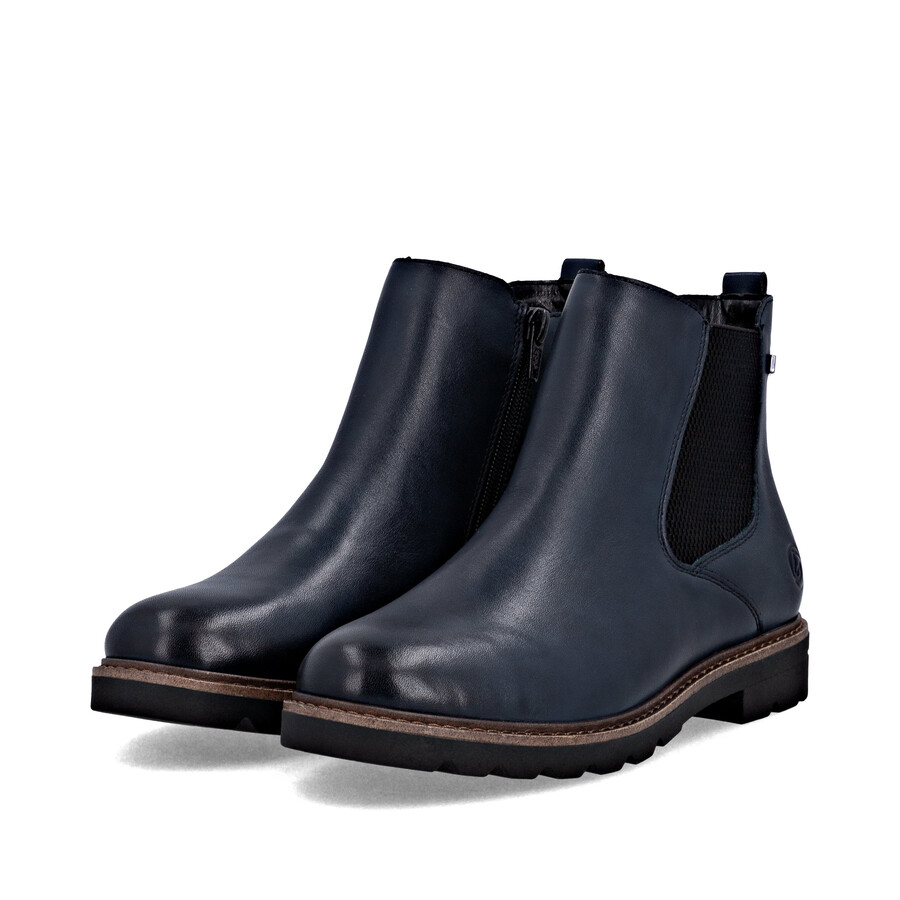 bottes bleues à fermeture éclair pour femmes remonte d2q70-14