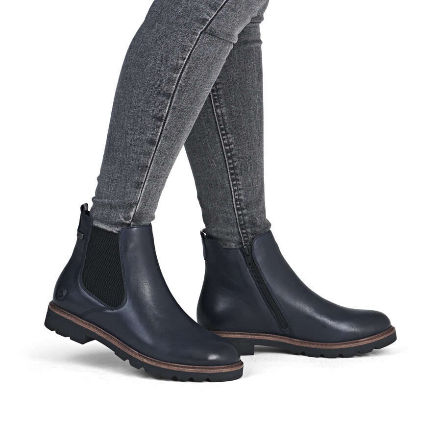 bottes bleues à fermeture éclair pour femmes remonte d2q70-14