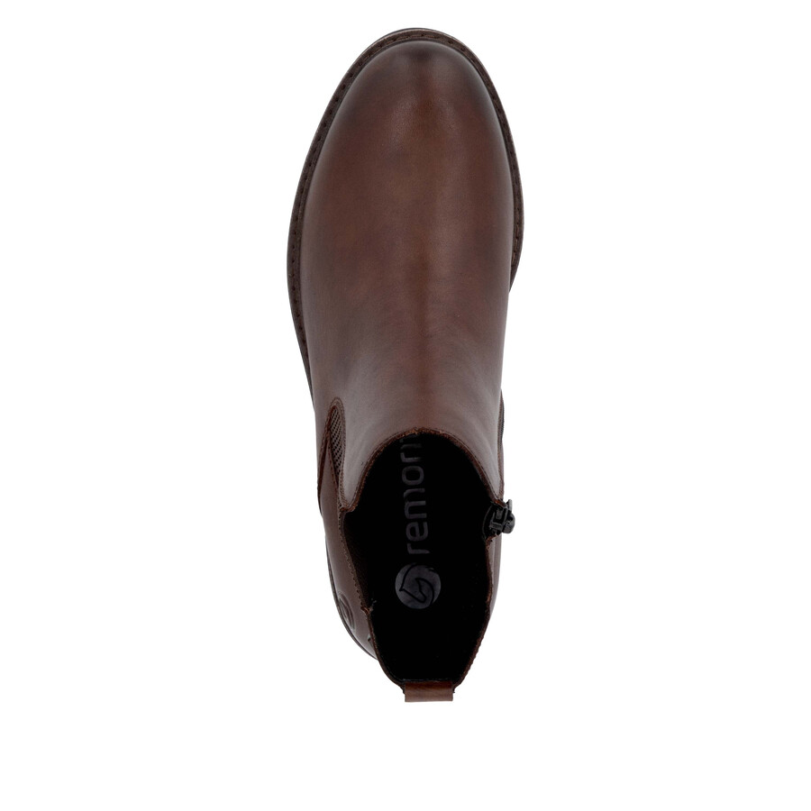 bottes marron à fermeture éclair pour femmes remonte d2q70-22