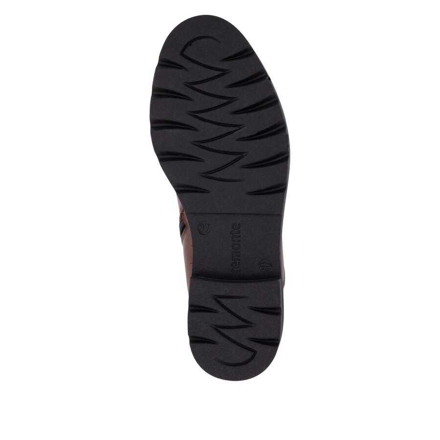 bottes marron à fermeture éclair pour femmes remonte d2q70-22