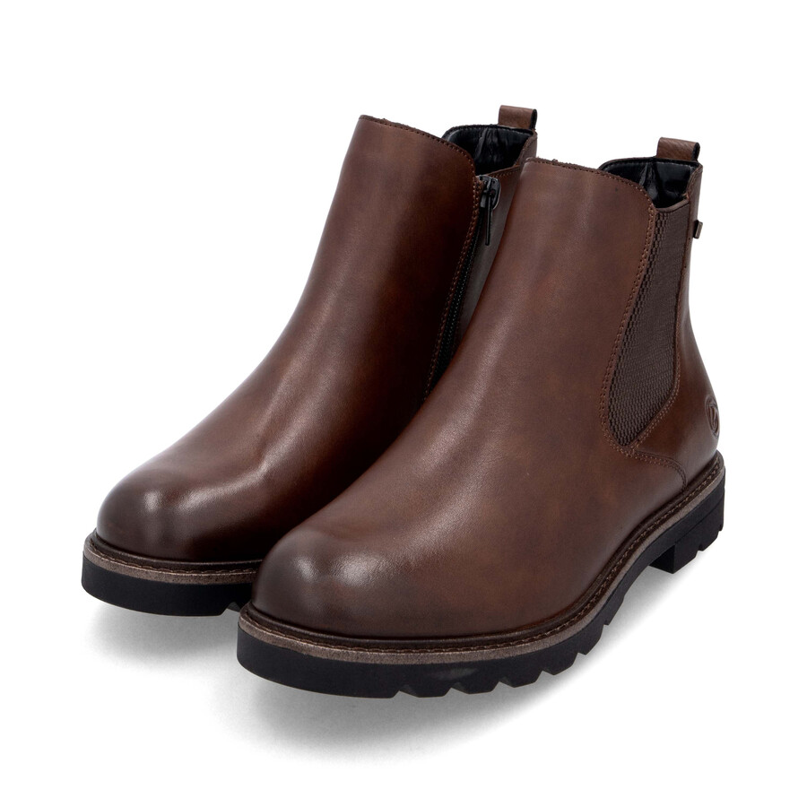 bottes marron à fermeture éclair pour femmes remonte d2q70-22