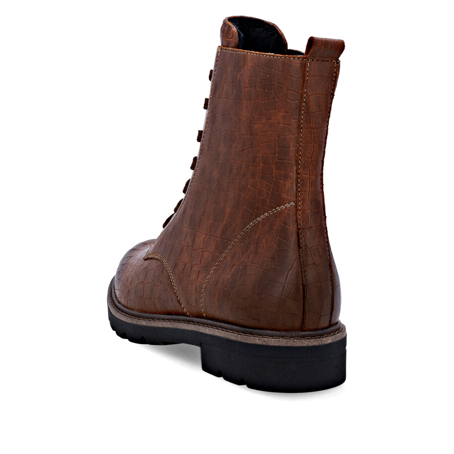 bottes marron à fermeture éclair pour femmes remonte d2q71-22