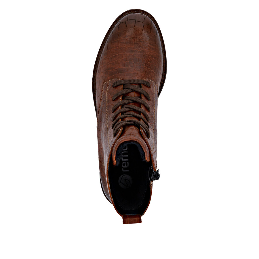 bottes marron à fermeture éclair pour femmes remonte d2q71-22