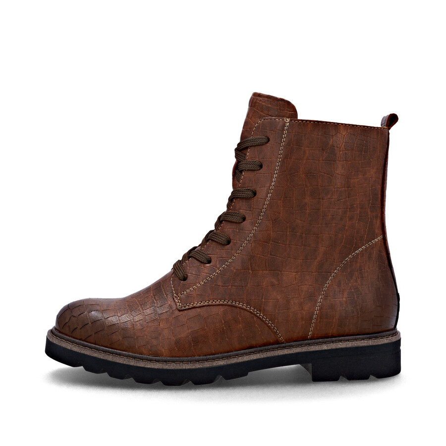 bottes marron à fermeture éclair pour femmes remonte d2q71-22