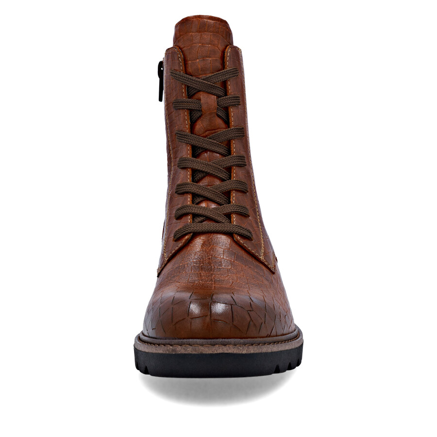 bottes marron à fermeture éclair pour femmes remonte d2q71-22