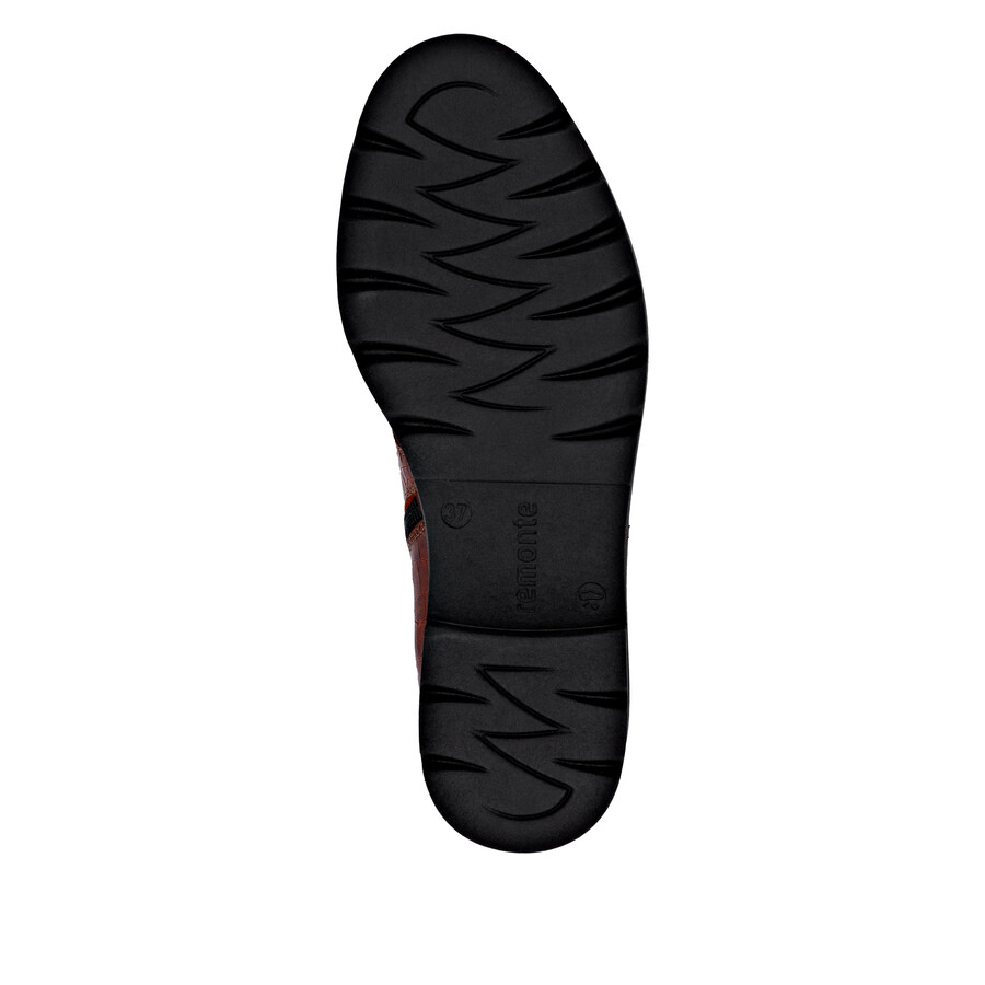bottes marron à fermeture éclair pour femmes remonte d2q71-22