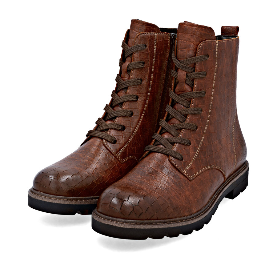 bottes marron à fermeture éclair pour femmes remonte d2q71-22