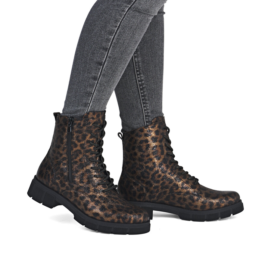 bottes métallisées à fermeture éclair pour femmes remonte d2s72-90