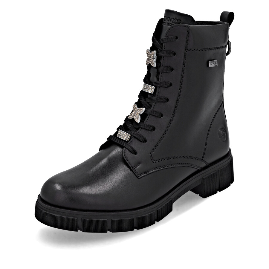 bottes noires à fermeture éclair pour femmes remonte d2s73-00