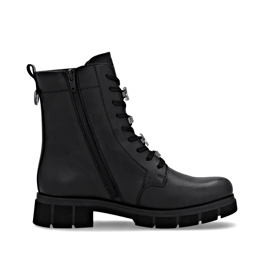 bottes noires à fermeture éclair pour femmes remonte d2s73-00