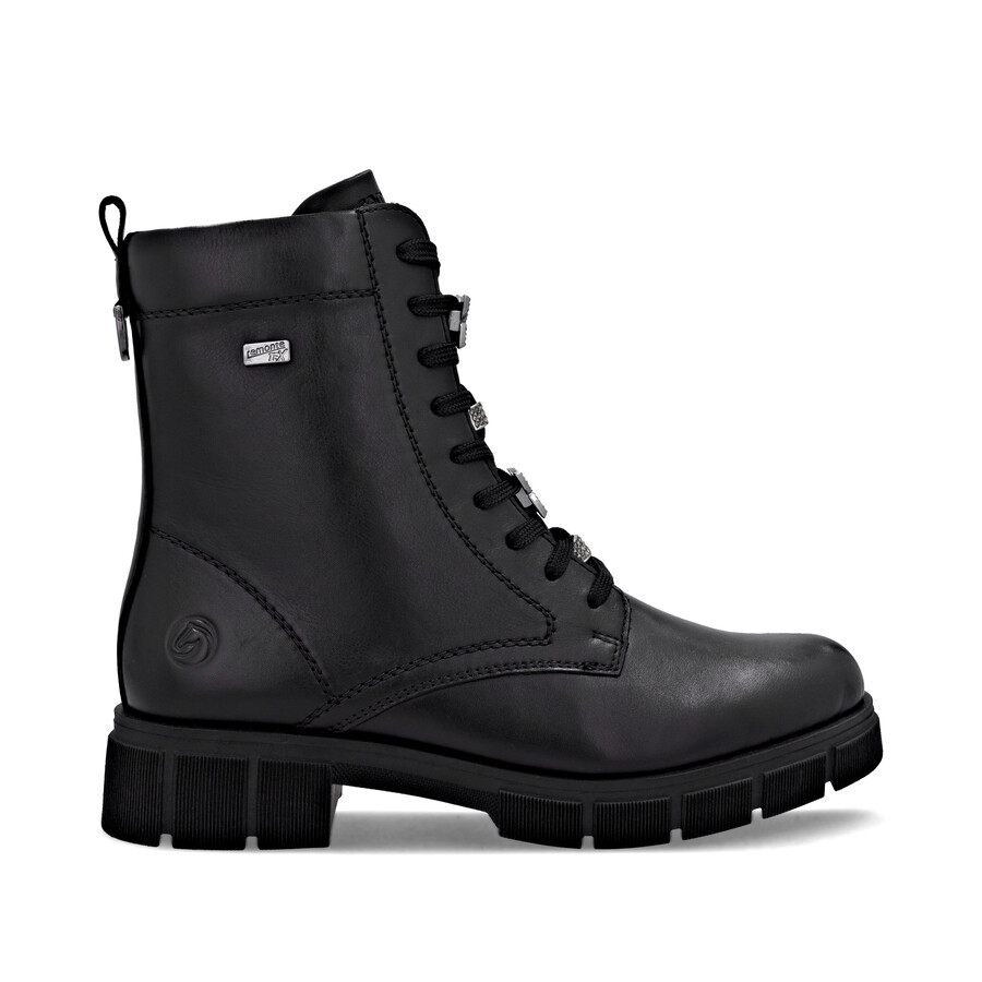 bottes noires à fermeture éclair pour femmes remonte d2s73-00