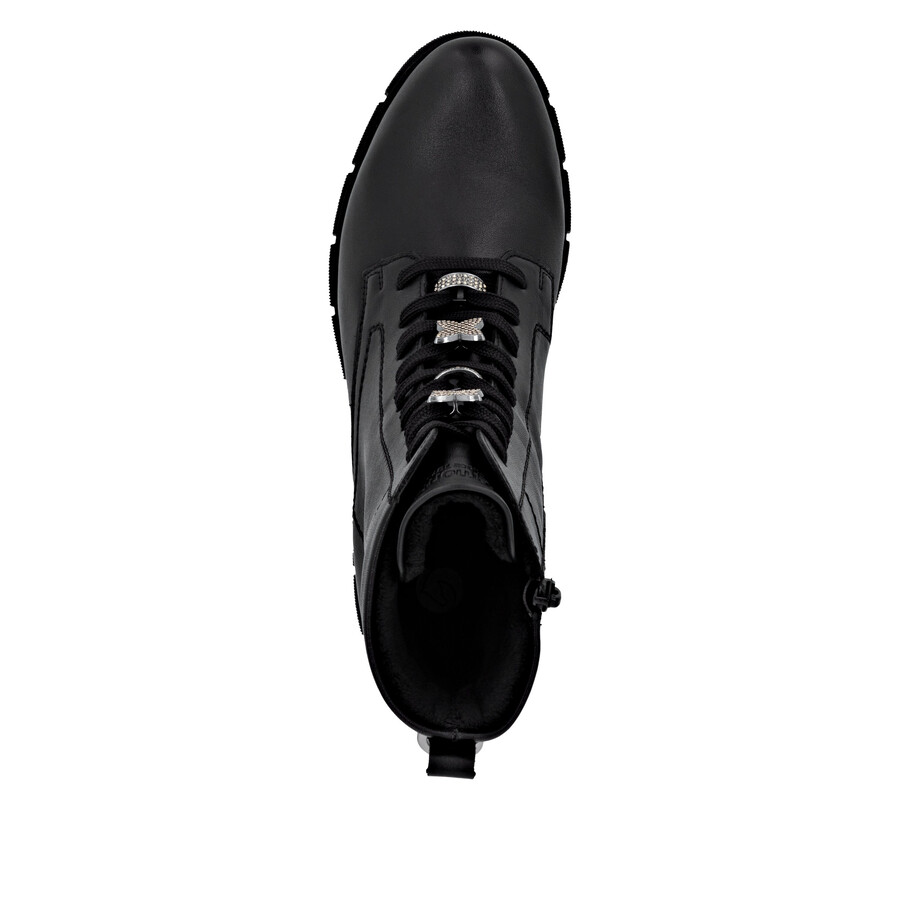 bottes noires à fermeture éclair pour femmes remonte d2s73-00