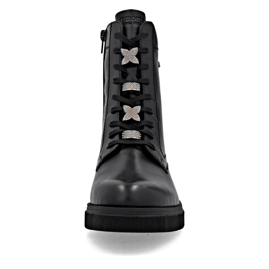 bottes noires à fermeture éclair pour femmes remonte d2s73-00