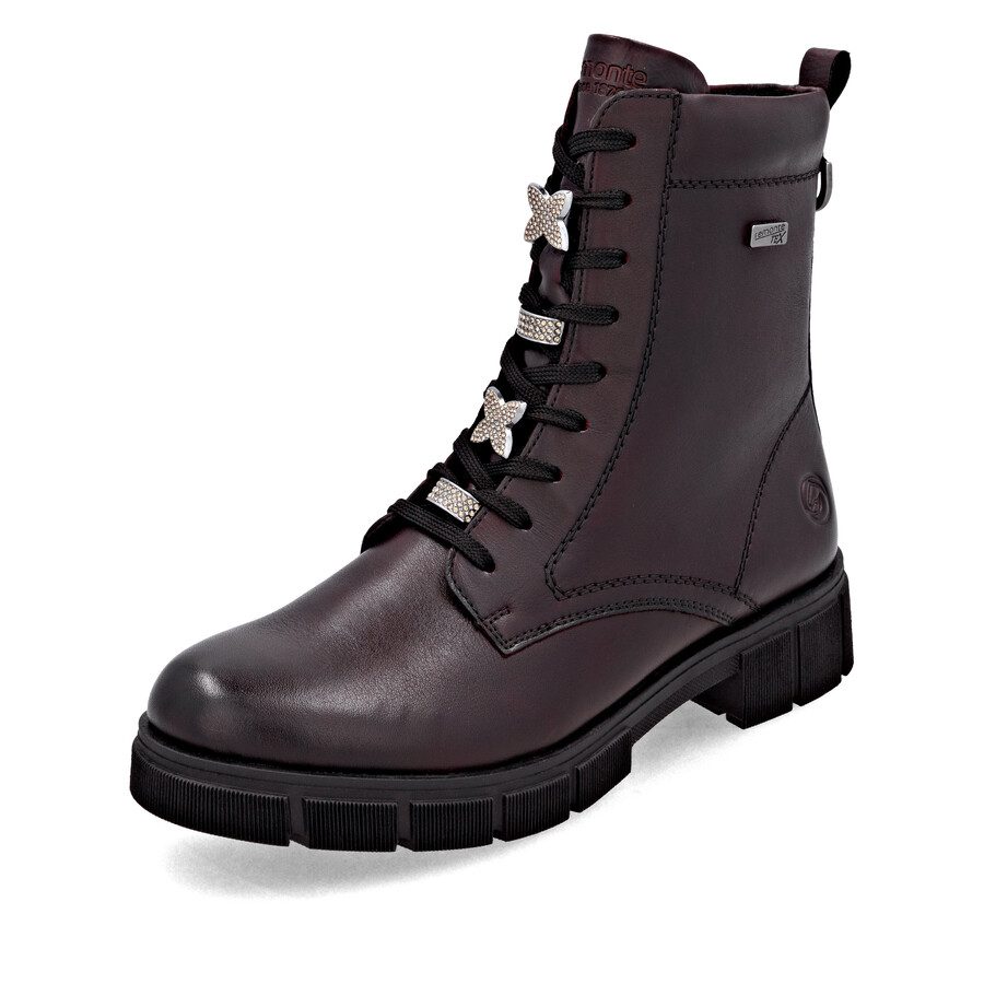 bottes rouges à fermeture éclair pour femmes remonte d2s73-35