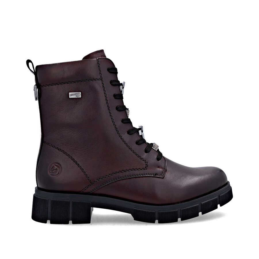 bottes rouges à fermeture éclair pour femmes remonte d2s73-35