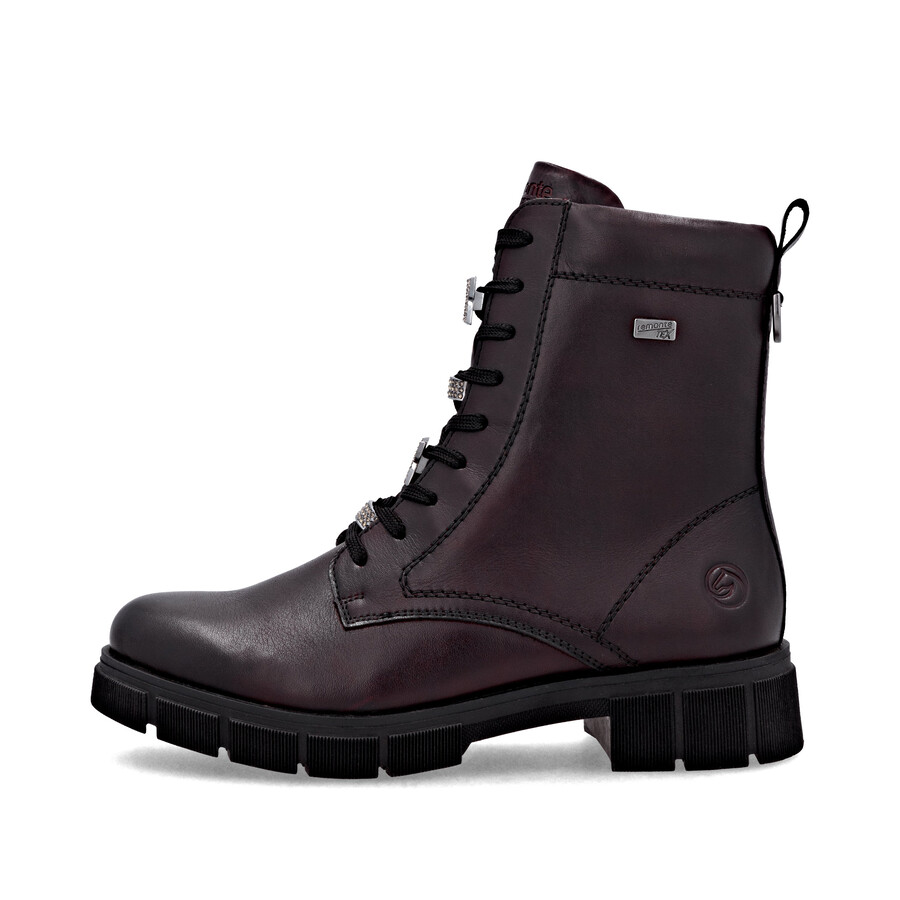 bottes rouges à fermeture éclair pour femmes remonte d2s73-35