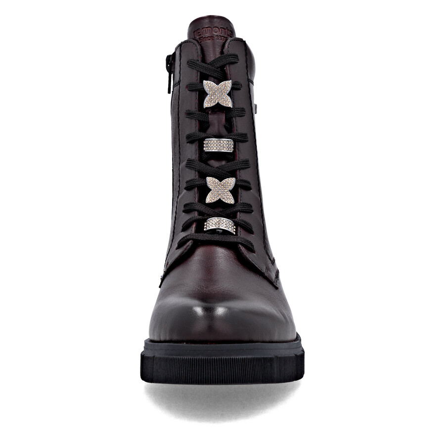 bottes rouges à fermeture éclair pour femmes remonte d2s73-35