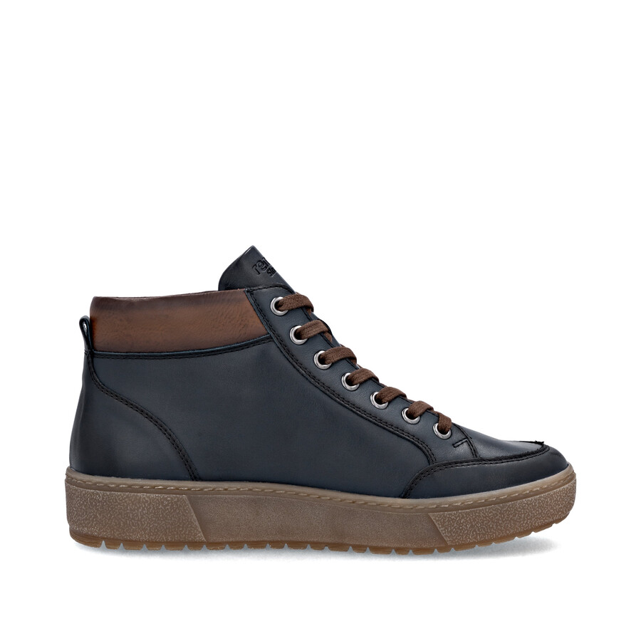 bottes bleues à fermeture éclair pour femmes remonte d2t70-14