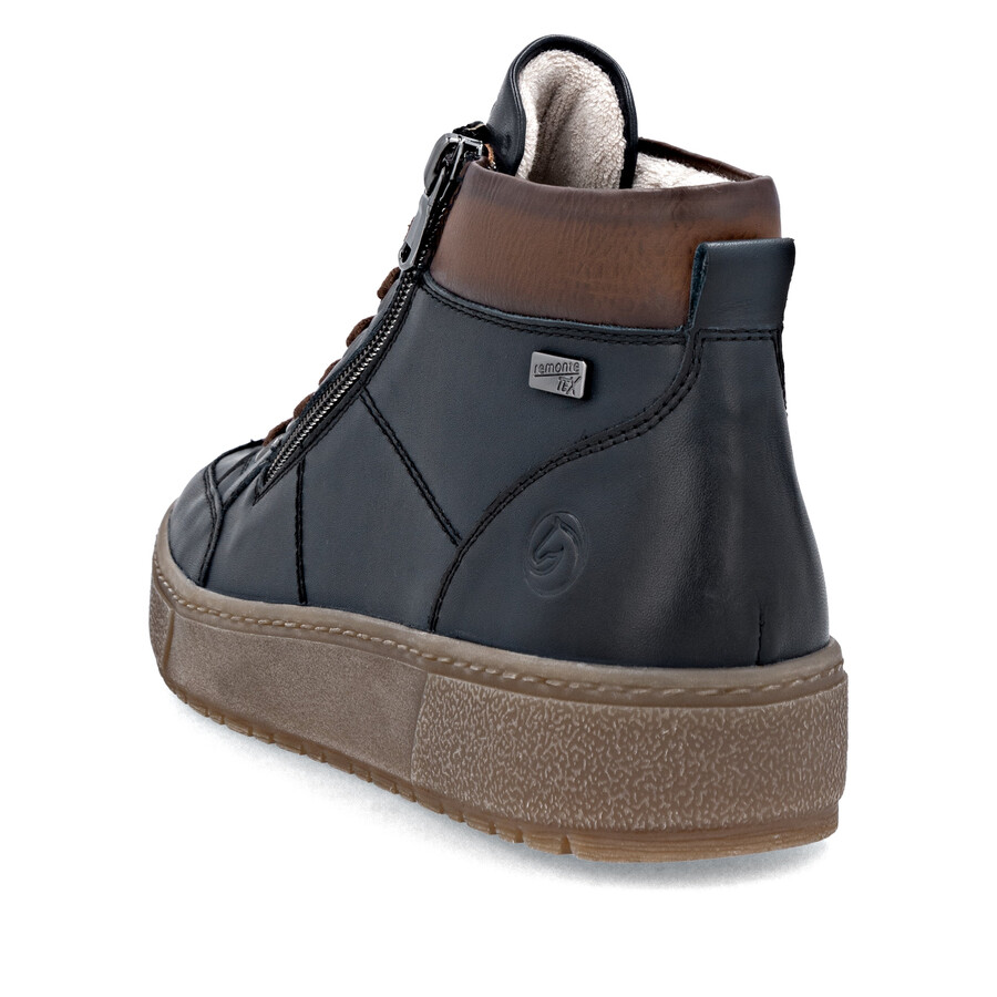 bottes bleues à fermeture éclair pour femmes remonte d2t70-14