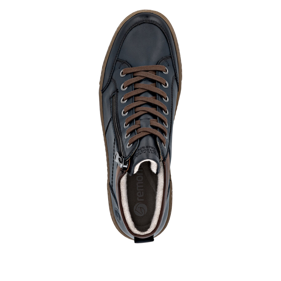 bottes bleues à fermeture éclair pour femmes remonte d2t70-14