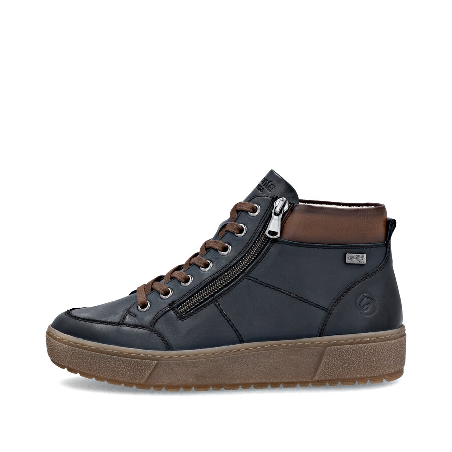 bottes bleues à fermeture éclair pour femmes remonte d2t70-14