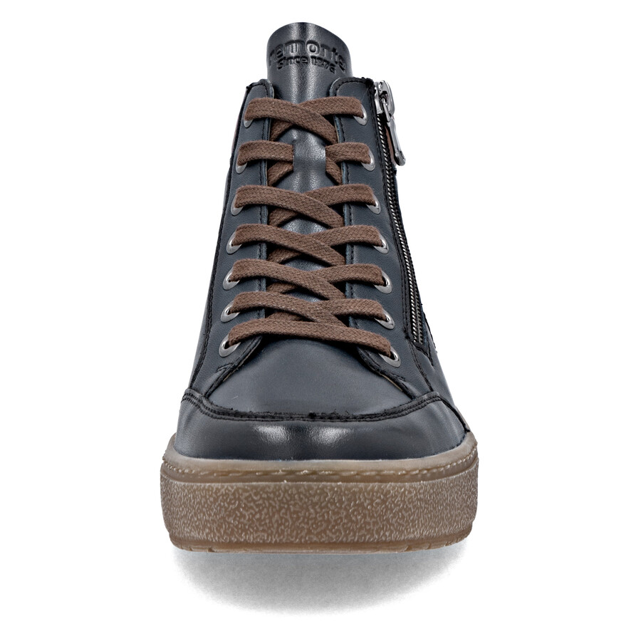 bottes bleues à fermeture éclair pour femmes remonte d2t70-14