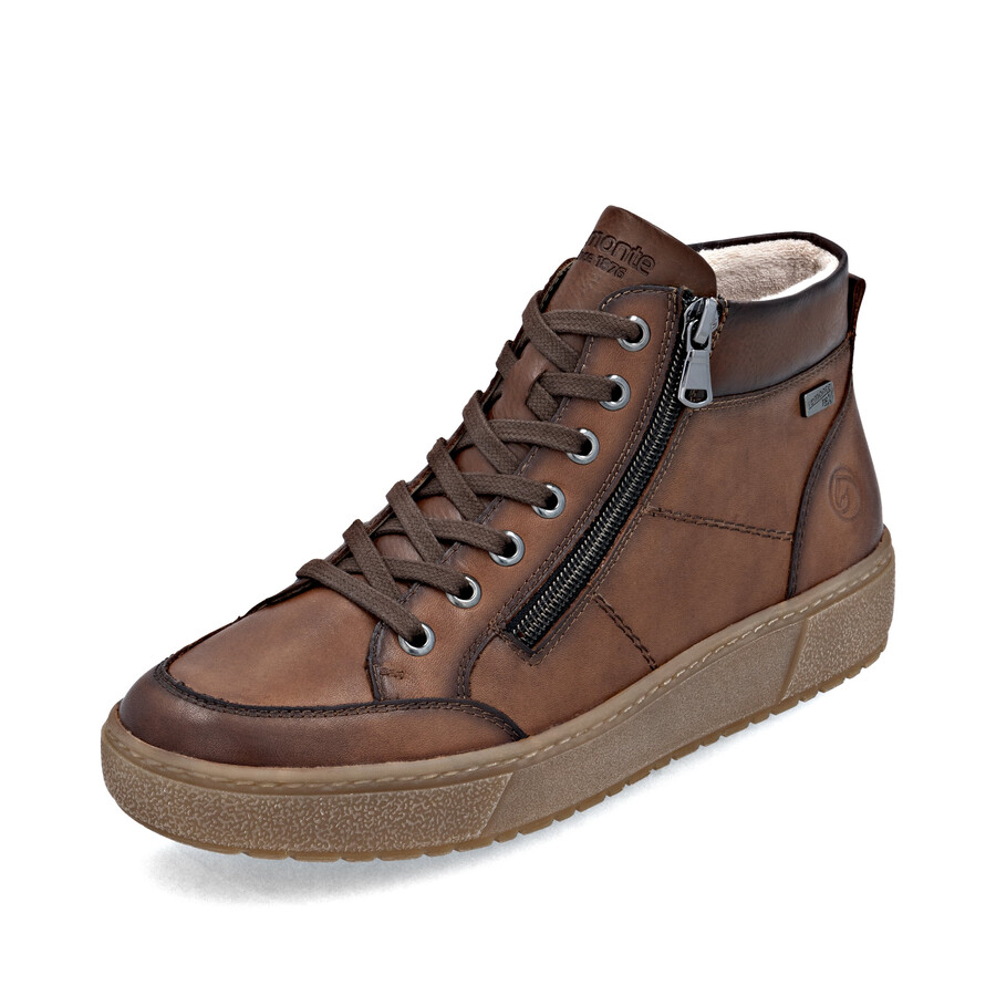 bottes marron à fermeture éclair pour femmes remonte d2t70-24