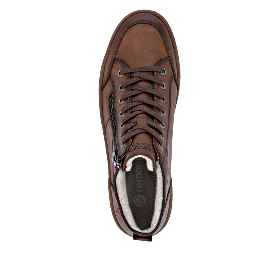 bottes marron à fermeture éclair pour femmes remonte d2t70-24