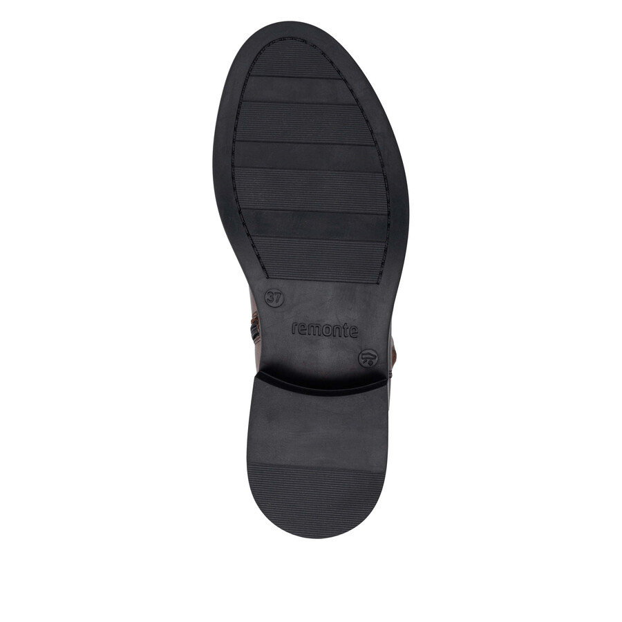bottes marron à fermeture éclair pour femmes remonte d2w74-25