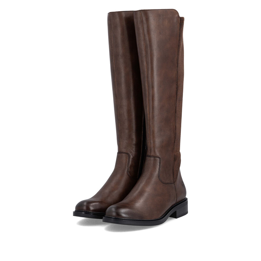 bottes marron à fermeture éclair pour femmes remonte d2w74-25