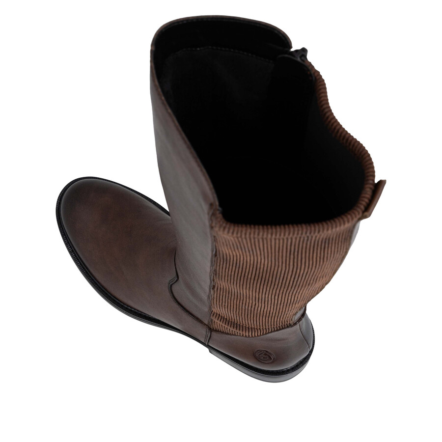 bottes marron à fermeture éclair pour femmes remonte d2w74-25