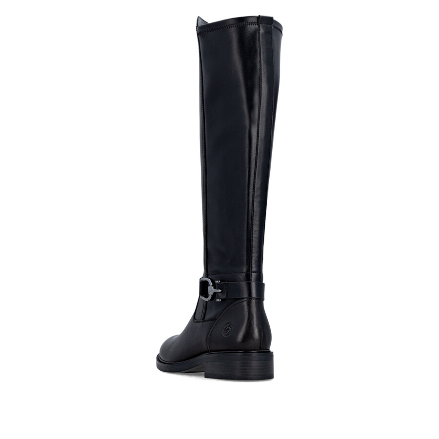 bottes noires à fermeture éclair pour femmes remonte d2w77-00