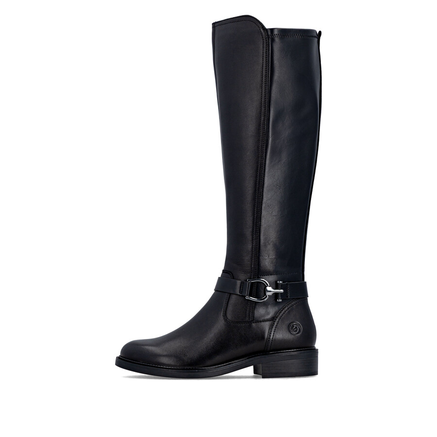 bottes noires à fermeture éclair pour femmes remonte d2w77-00
