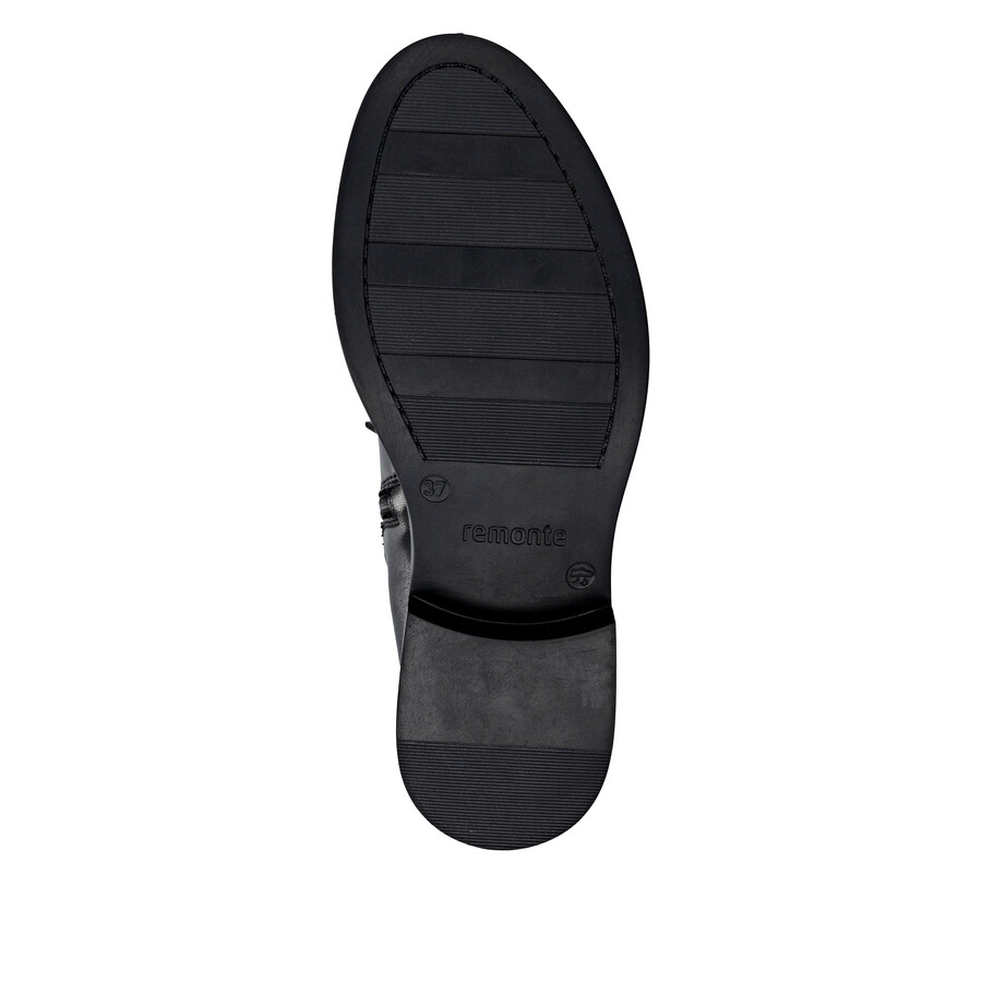 bottes noires à fermeture éclair pour femmes remonte d2w77-00