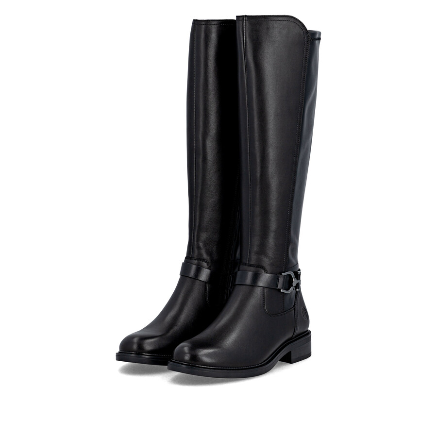 bottes noires à fermeture éclair pour femmes remonte d2w77-00