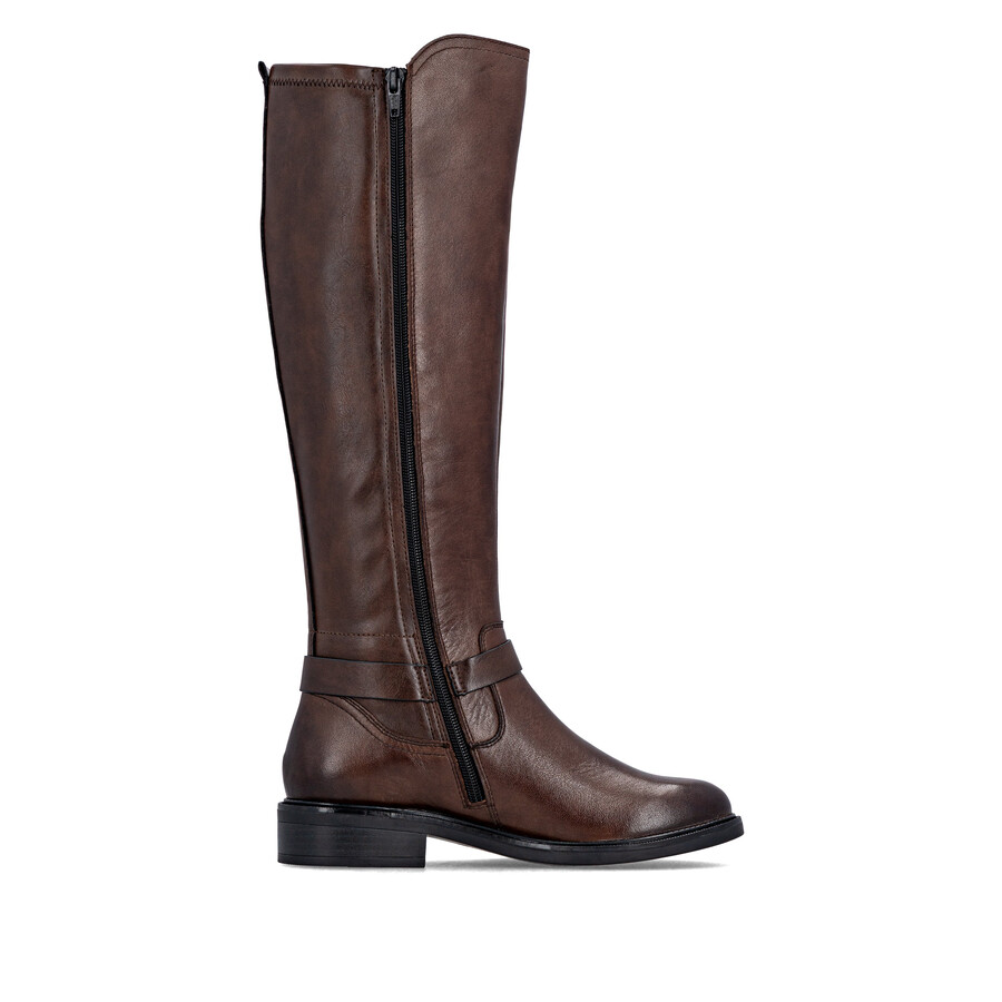 bottes marron à fermeture éclair pour femmes remonte d2w77-25