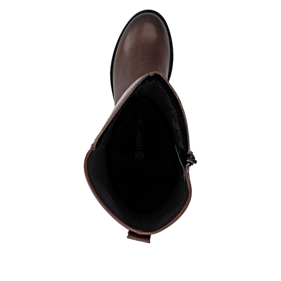 bottes marron à fermeture éclair pour femmes remonte d2w77-25