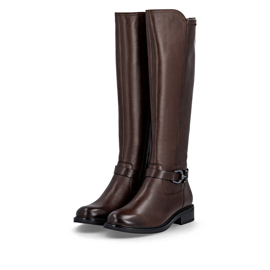 bottes marron à fermeture éclair pour femmes remonte d2w77-25