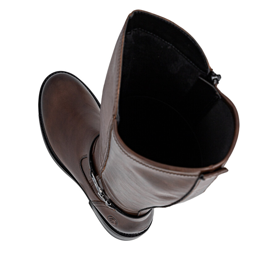 bottes marron à fermeture éclair pour femmes remonte d2w77-25
